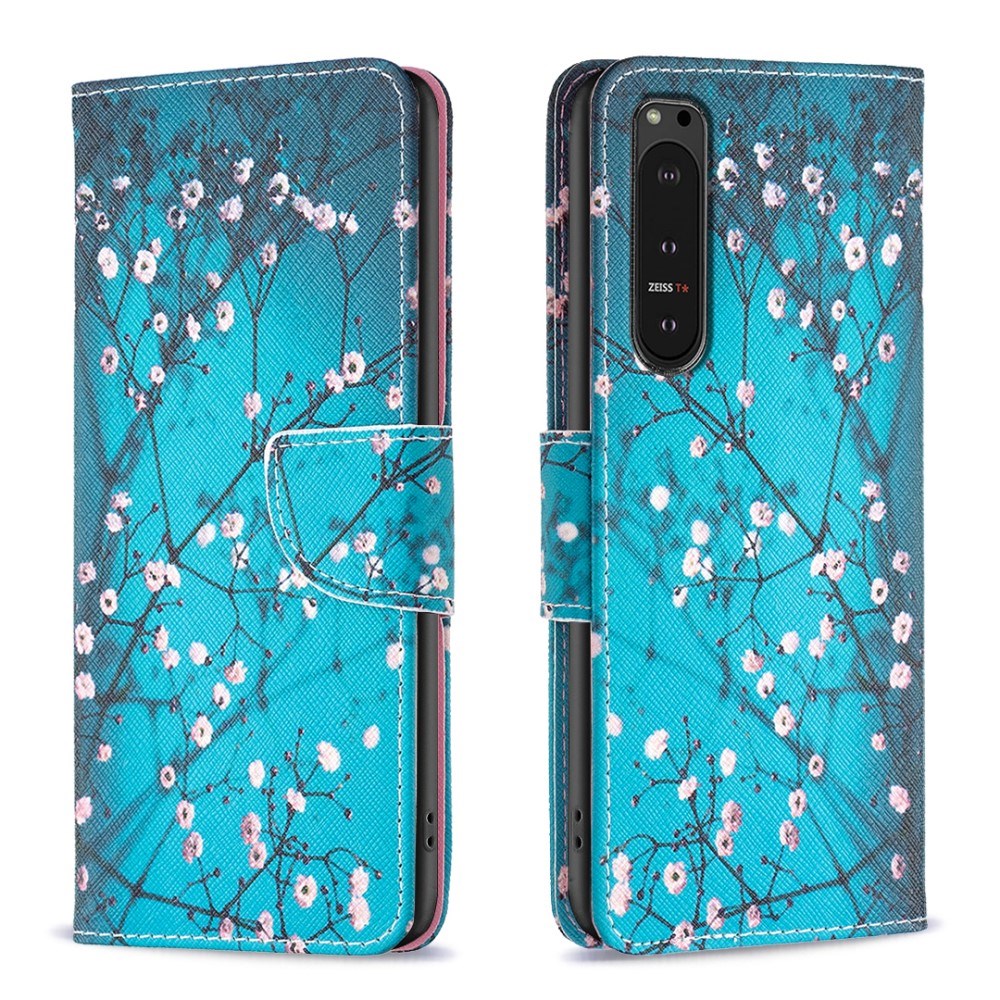 EIDERWOOD Sony Xperia 10 VI Læder Flip Cover m. Pung & Ståfunktion - Blomstertræ