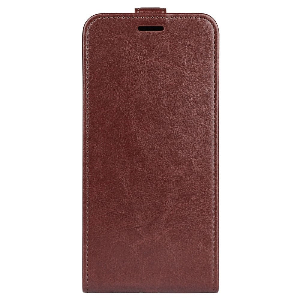 EIDERWOOD Xiaomi 14 Ultra Vertikalt Læder Flip Cover m. Kortholder - Brun