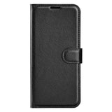 EIDERWOOD Asus Zenfone 11 Ultra Kunst Litchi Læder Flip Cover m. Pung & Ståfunktion - Sort