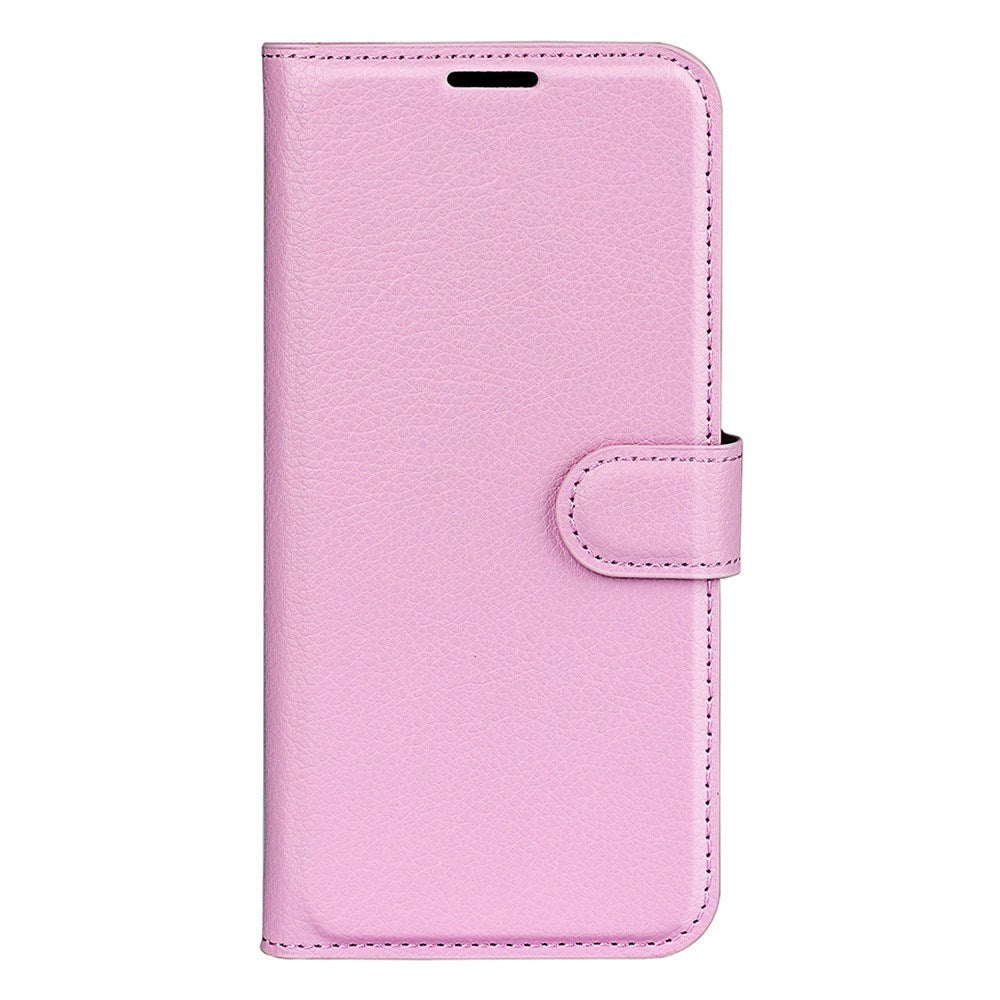 EIDERWOOD Asus Zenfone 11 Ultra Kunst Litchi Læder Flip Cover m. Pung & Ståfunktion - Pink