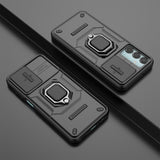 EIDERWOOD Samsung Galaxy M15 (5G) Håndværker Bagside Cover m. Magnetisk Kickstand & Cam Slider - Sort