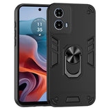 EIDERWOOD Motorola Moto G34 Håndværker Bagside Cover m. Kickstand - Sort