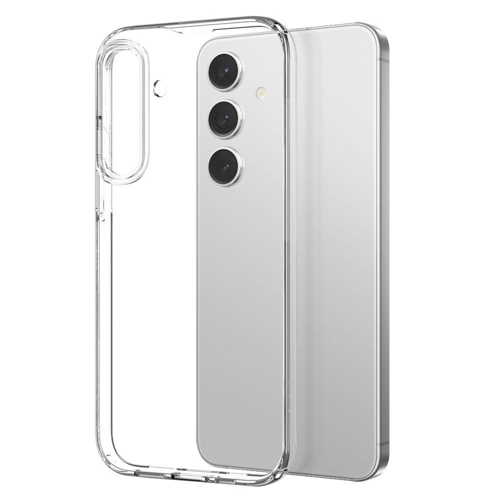 Samsung Galaxy S24 NORTHJO 2-i-1 Sæt - Fleksibelt Plast Mobil Cover & Skærmbeskyttelsesglas - Gennemsigtig