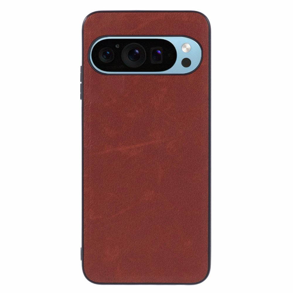 EIDERWOOD Google Pixel 9 Pro XL Læderbelagt Plastik Bagside Cover - Brun