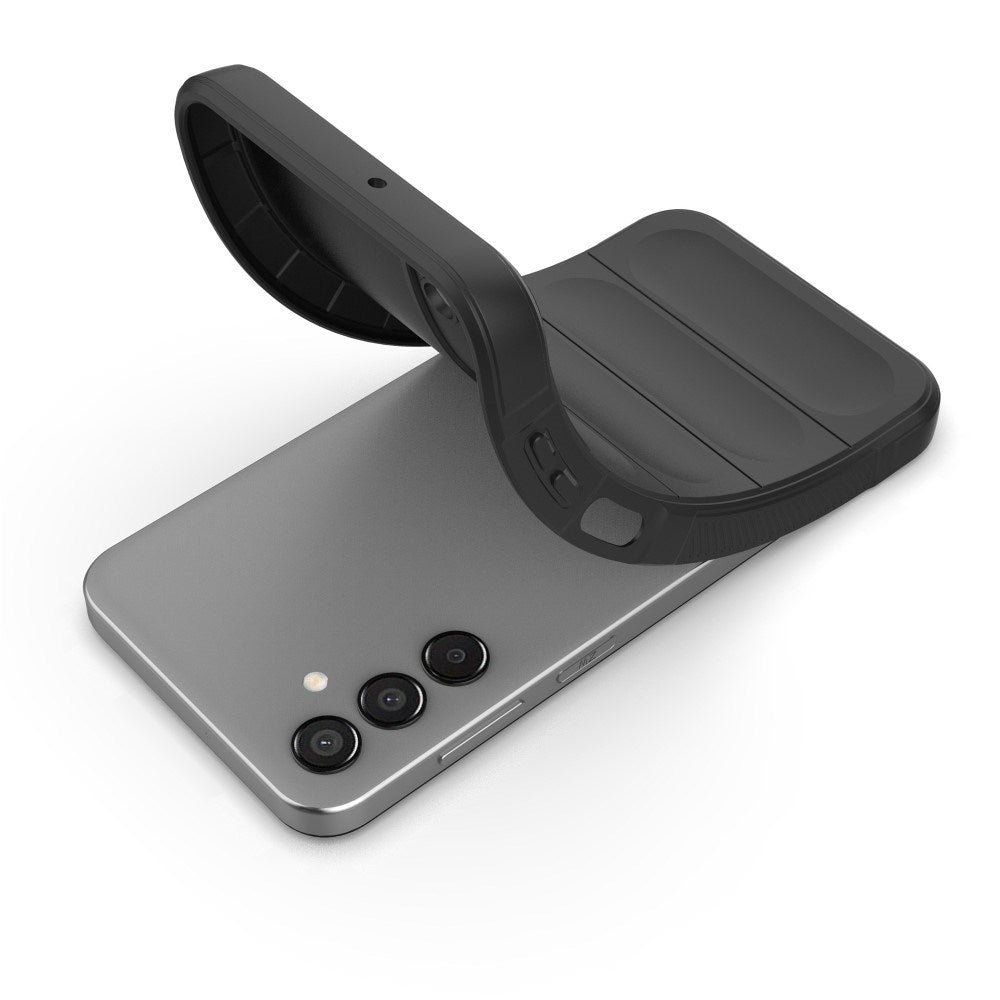 EIDERWOOD Samsung Galaxy M15 (5G) Fleksibelt Plastik Bagside Cover - Mørkegrå