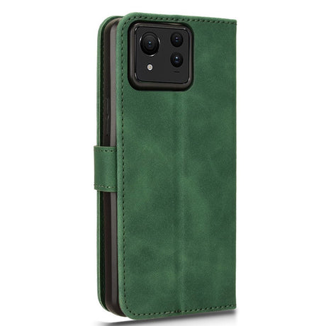 EIDERWOOD Asus Zenfone 11 Ultra Læder Flip Cover m. Pung & Ståfunktion - Grøn