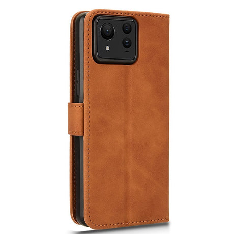 EIDERWOOD Asus Zenfone 11 Ultra Læder Flip Cover m. Pung & Ståfunktion - Brun