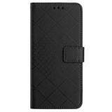 EIDERWOOD Sony Xperia 10 VI Læder Flip Cover m. Pung & Strop - Rombe Indgravering - Sort