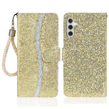 EIDERWOOD Samsung Galaxy S24 / S25 Glimmer Flip Cover - Kortholder og Ståfunktion - Guld