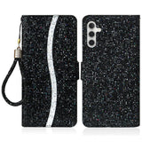 EIDERWOOD Samsung Galaxy S24 / S25 Glimmer Flip Cover - Kortholder og Ståfunktion - Sort