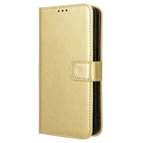 EIDERWOOD TCL 501 Blankt Kunstlæder Flip Cover m. Pung & Strop - Guld