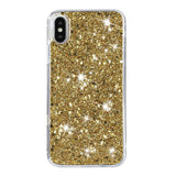 EIDERWOOD iPhone X / XS Glitter Bagside Cover - Guld