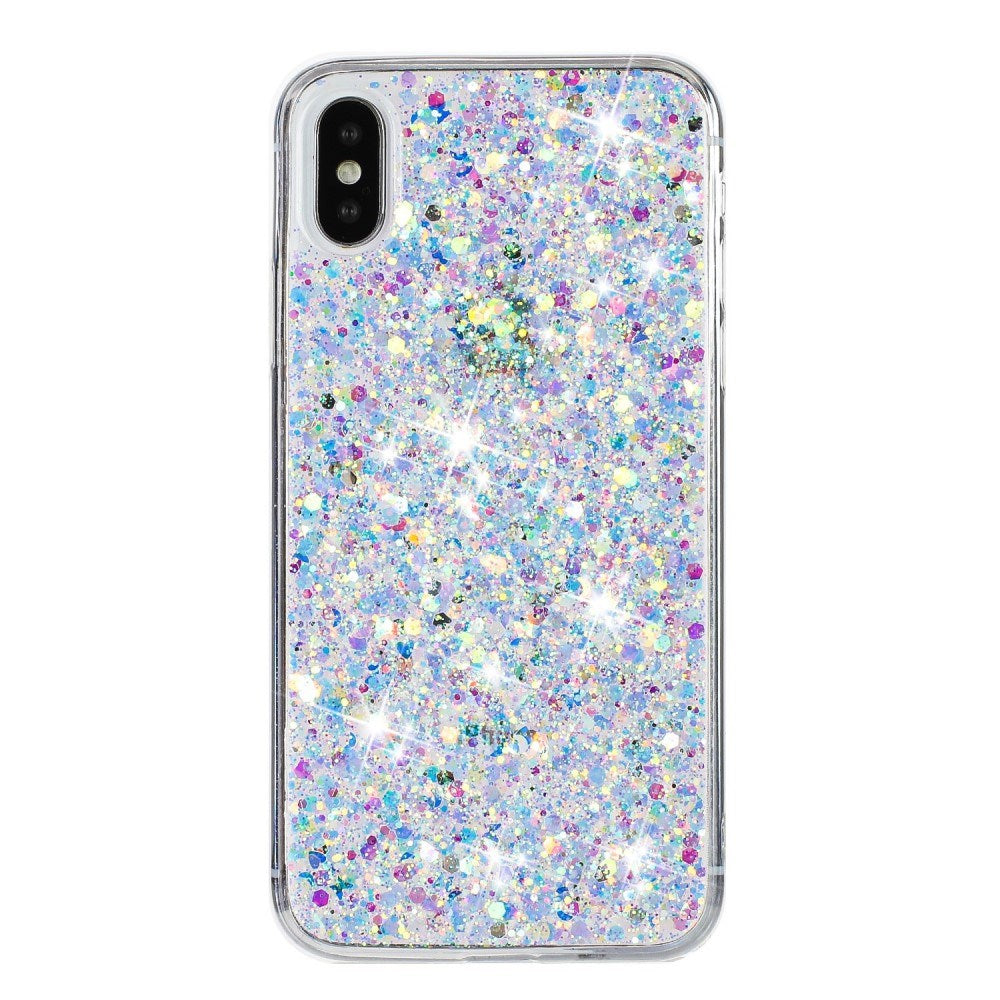 EIDERWOOD iPhone X / XS Glitter Bagside Cover - Sølv