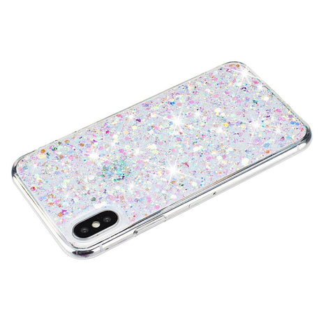 EIDERWOOD iPhone X / XS Glitter Bagside Cover - Sølv