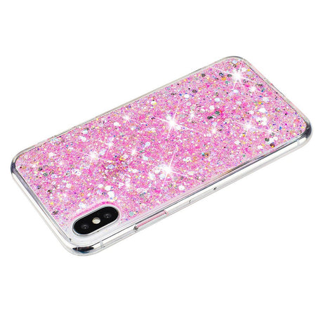 EIDERWOOD iPhone X / XS Glitter Bagside Cover - Lyserød