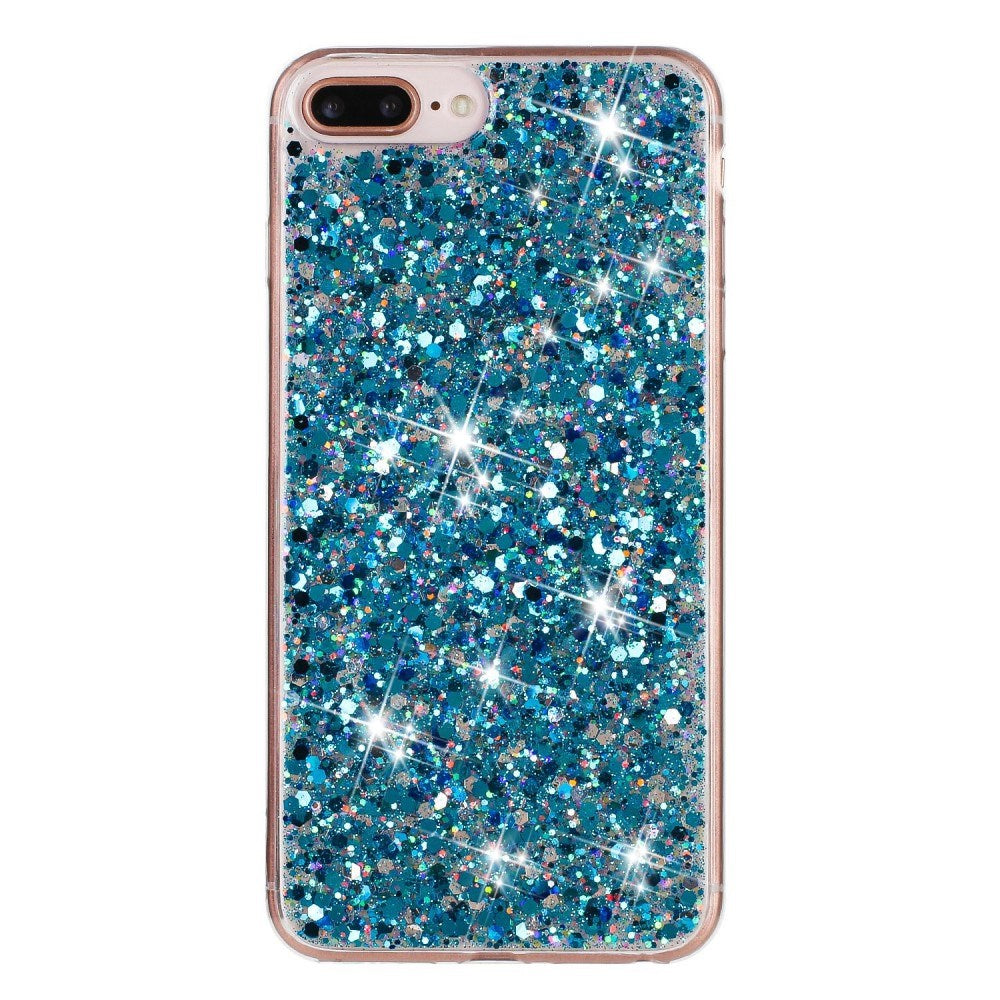 EIDERWOOD iPhone 8 Plus / 7 Plus / 6 (s) Plus Glitter Bagside Cover - Blå