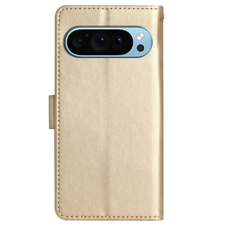 EIDERWOOD Google Pixel 9 / 9 Pro Sommerfugle Læder Flip Cover m. Pung - Guld