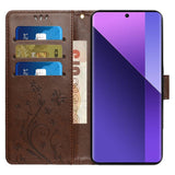 EIDERWOOD Google Pixel 9 / 9 Pro Sommerfugle Læder Flip Cover m. Pung - Brun