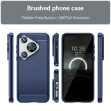 EIDERWOOD Huawei Pura 70 Pro / 70 Pro+ (Plus) Brushed Carbon Bagside Cover - Blå