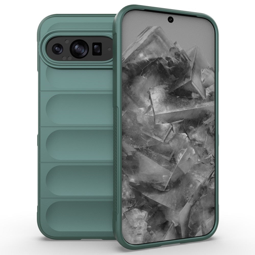 EIDERWOOD Google Pixel 9 Pro XL Fleksibelt Plastik Bagside Cover - Grøn