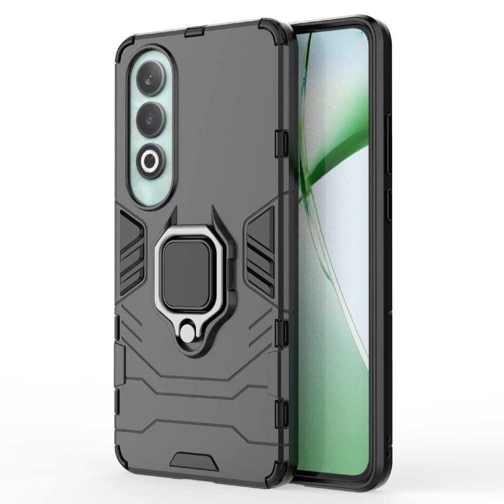 EIDERWOOD OnePlus Nord CE4 (5G) Hybrid Håndværker Bagside Cover m. Magnetisk Kickstand - Sort