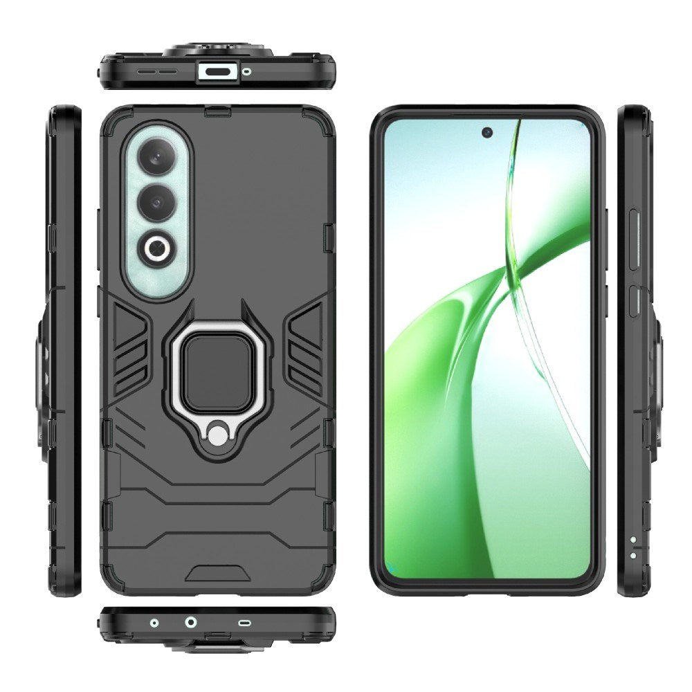 EIDERWOOD OnePlus Nord CE4 (5G) Hybrid Håndværker Bagside Cover m. Magnetisk Kickstand - Sort