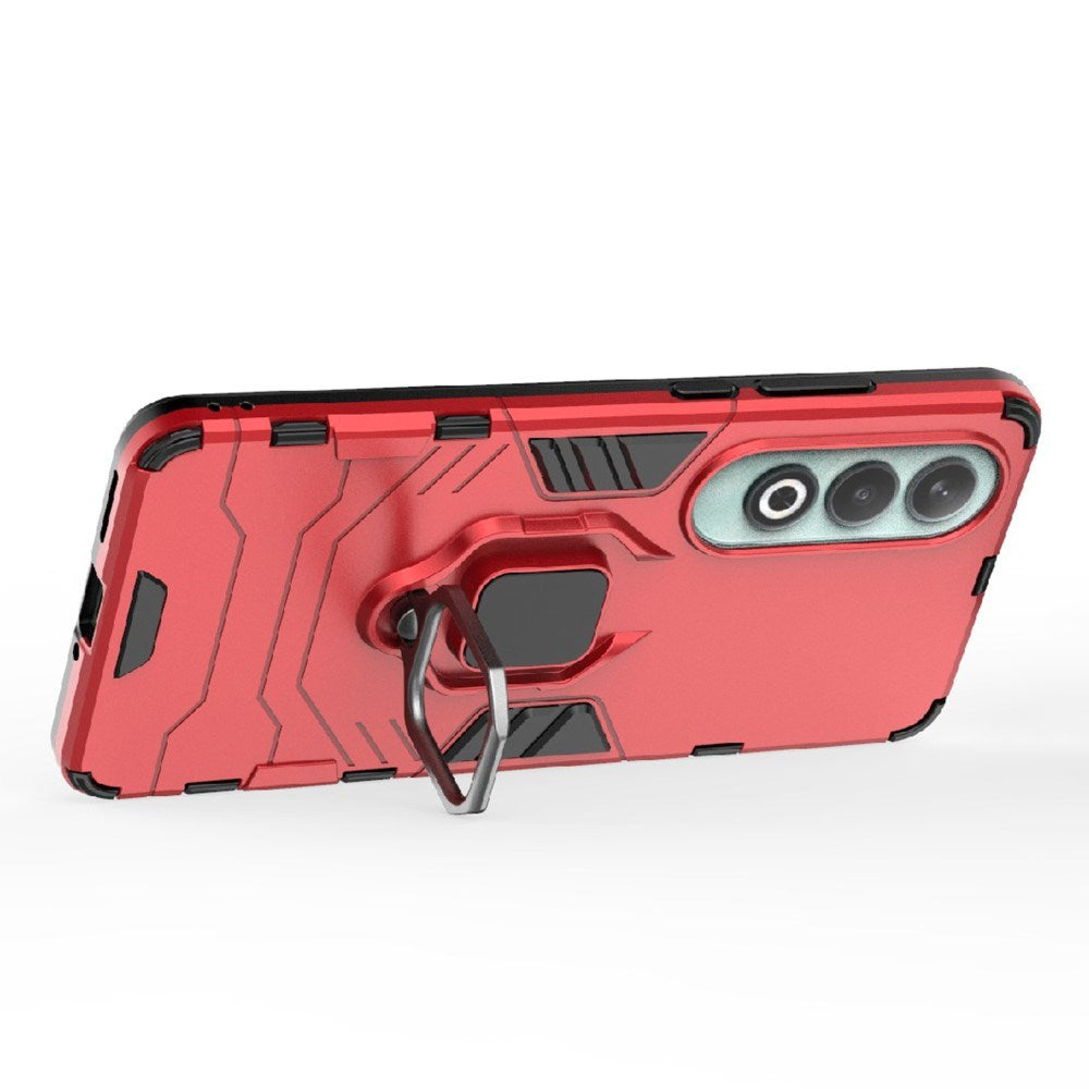 EIDERWOOD OnePlus Nord CE4 (5G) Hybrid Håndværker Bagside Cover m. Magnetisk Kickstand - Rød