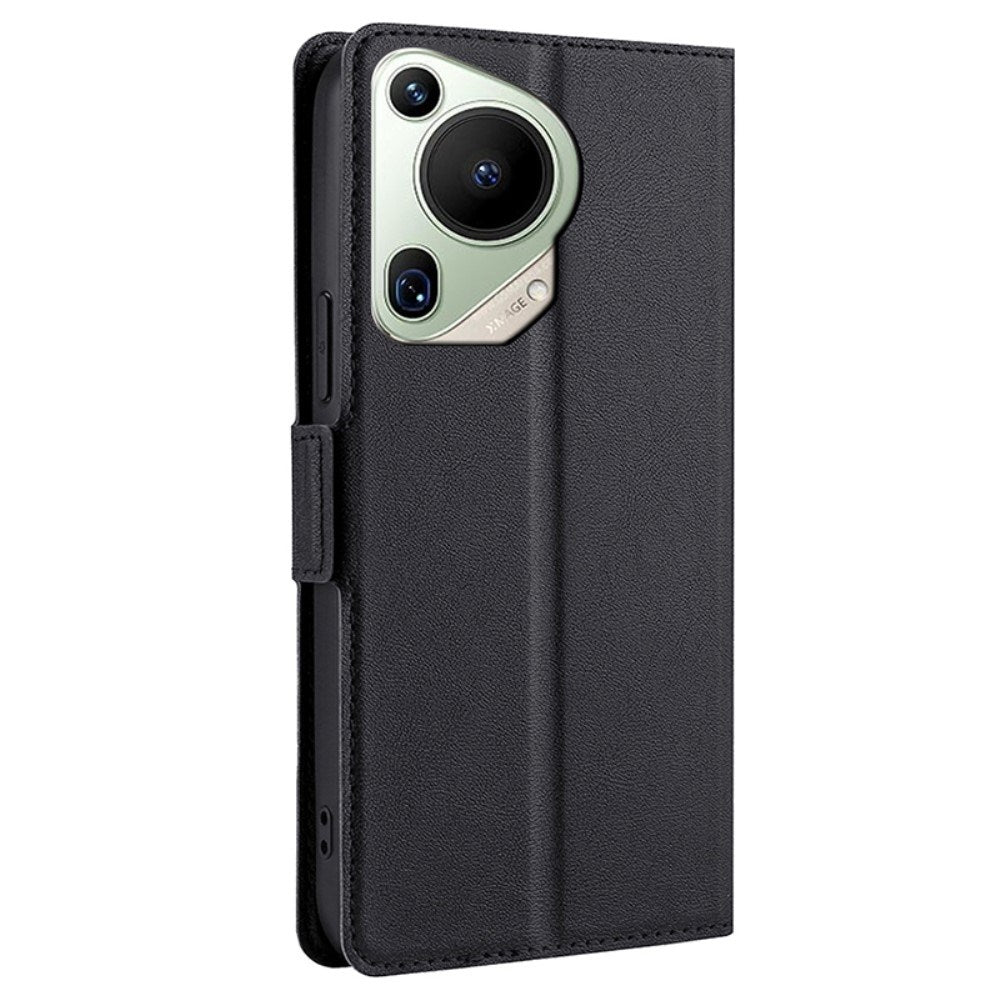 EIDERWOOD Huawei Pura 70 Ultra Flip Case i Kunstlæder m. Kortholder & Ståfunktion - Sort