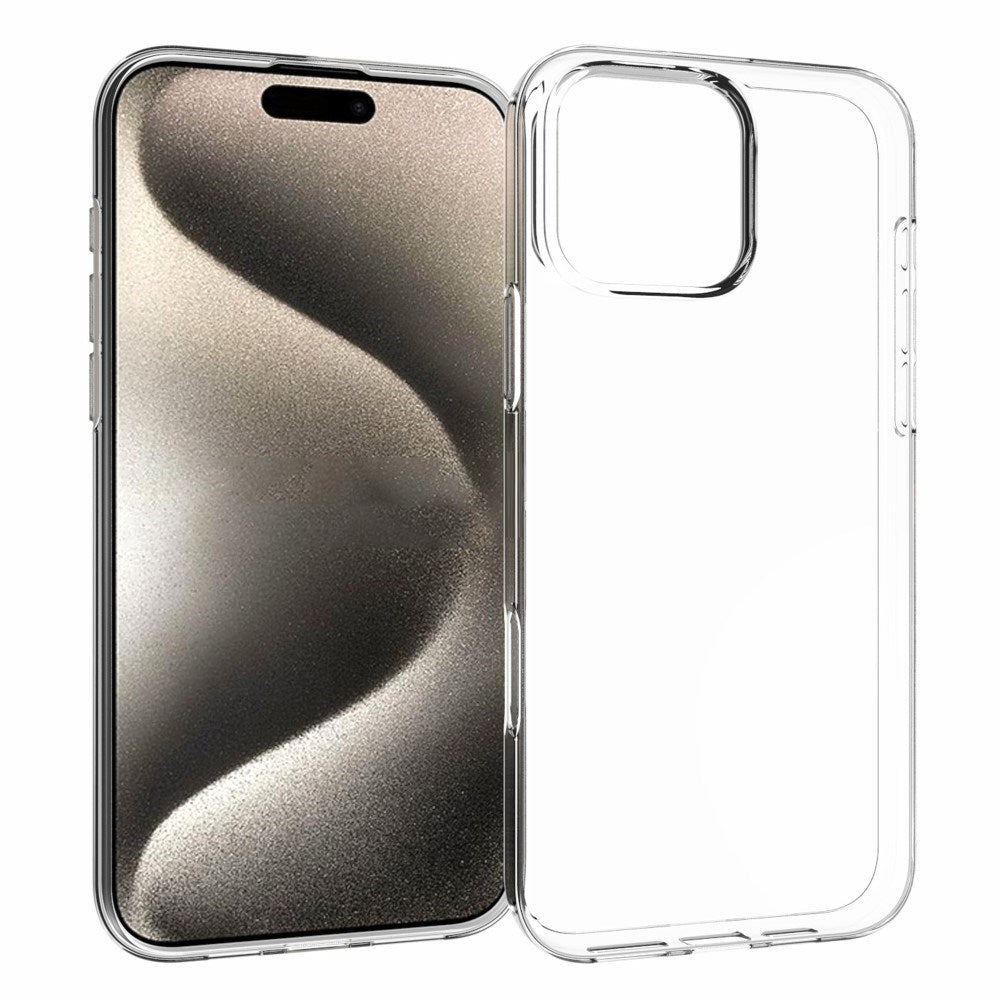 EIDERWOOD iPhone 16 Pro Max Fleksibelt Plast Bagside Cover - Gennemsigtig