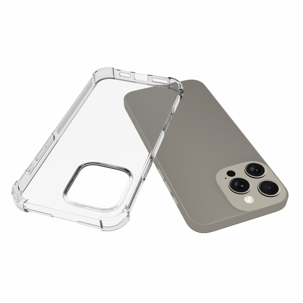 EIDERWOOD iPhone 16 Pro Max Fleksibelt Plastik Bagside Cover m. Kraftige Hjørner - Gennemsigtig