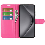 Huawei Pura 70 Pro / 70 Pro+ (Plus) - EIDERWOOD Kunstlæder Flip Cover m. Kortholder & Ståfunktion - Pink