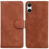 EIDERWOOD Sony Xperia 5 VI Læder Flip Cover m. Pung - Brun