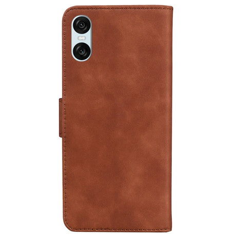 EIDERWOOD Sony Xperia 5 VI Læder Flip Cover m. Pung - Brun