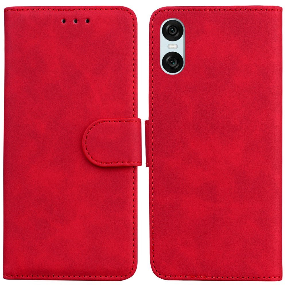 EIDERWOOD Sony Xperia 5 VI Læder Flip Cover m. Pung - Rød