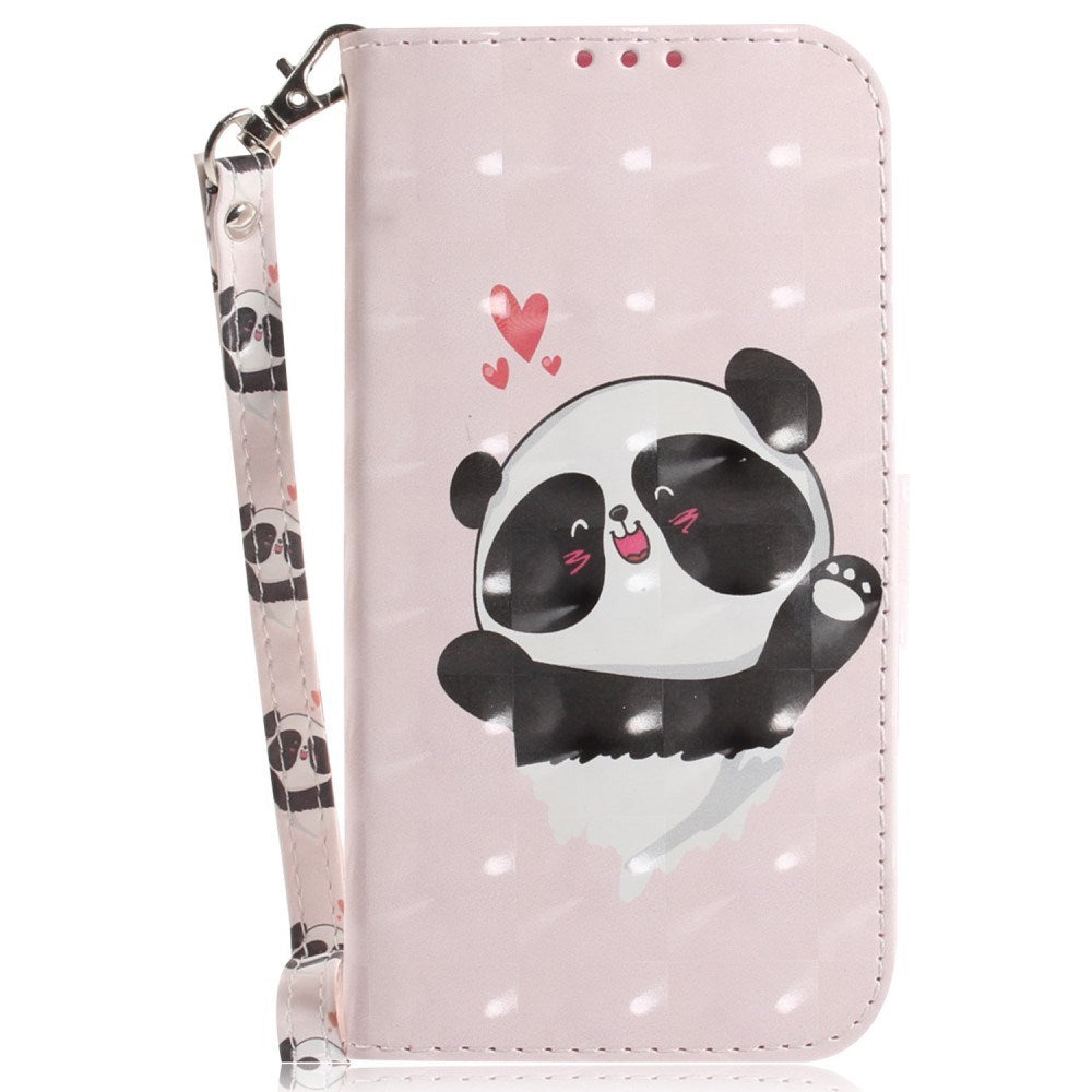 EIDERWOOD Sony Xperia 5 VI Læder Flip Cover m. Pung & Strop - Glad Panda