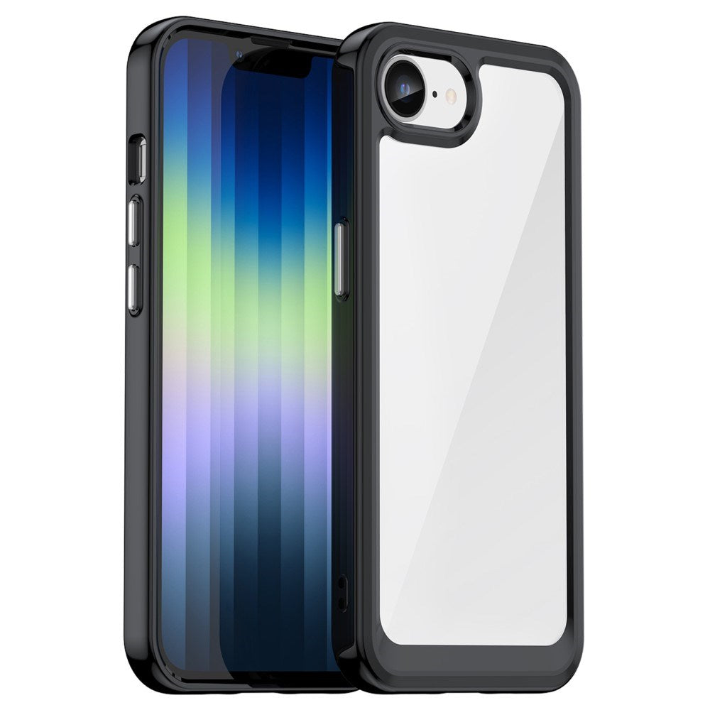EIDERWOOD iPhone 16e Hybrid Plastik Bagside Cover - Gennemsigtig / Sort Kant