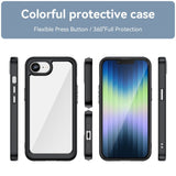 EIDERWOOD iPhone 16e Hybrid Plastik Bagside Cover - Gennemsigtig / Sort Kant