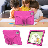 EIDERWOOD iPad Air 11" (2024) Butterfly Kickstand Børne Cover m. Skulderstrop - Pink