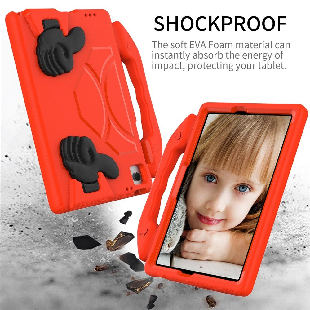 Samsung Galaxy Tab A11+ (Plus) / A9+ (Plus) EIDERWOOD Børnecover m. Ståfunktion - Rød