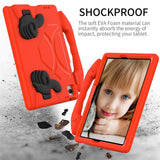 Samsung Galaxy Tab A11+ (Plus) / A9+ (Plus) EIDERWOOD Børnecover m. Ståfunktion - Rød