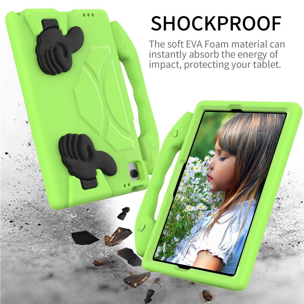 Samsung Galaxy Tab A11+ (Plus) / A9+ (Plus) EIDERWOOD Børnecover m. Ståfunktion - Grøn