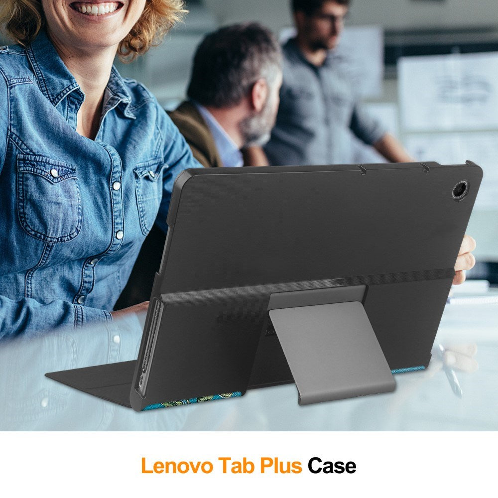 EIDERWOOD Lenovo Tab Plus 11.5" Vegansk Læder Cover - Mønster - Blomst