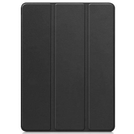 OnePlus Pad 2 Tri-Fold Læder Flip Cover m. Vågeblus Funktion - Sort