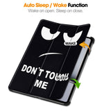 EIDERWOOD OnePlus Pad 2 Tri-Fold Kunstlæder Flip Cover m. Vågeblus Funktion - "Don't Touch Me"