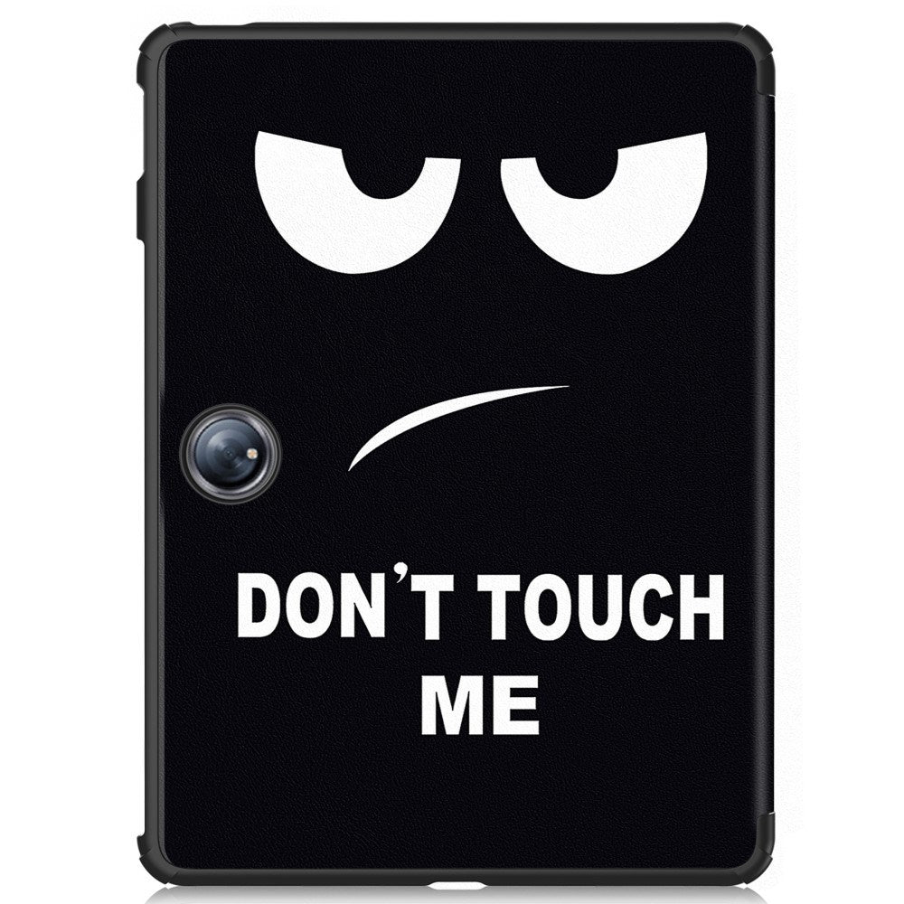 EIDERWOOD OnePlus Pad 2 Tri-Fold Kunstlæder Flip Cover m. Vågeblus Funktion - "Don't Touch Me"