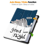 EIDERWOOD OnePlus Pad 2 Tri-Fold Kunstlæder Flip Cover m. Vågeblus Funktion - Kat