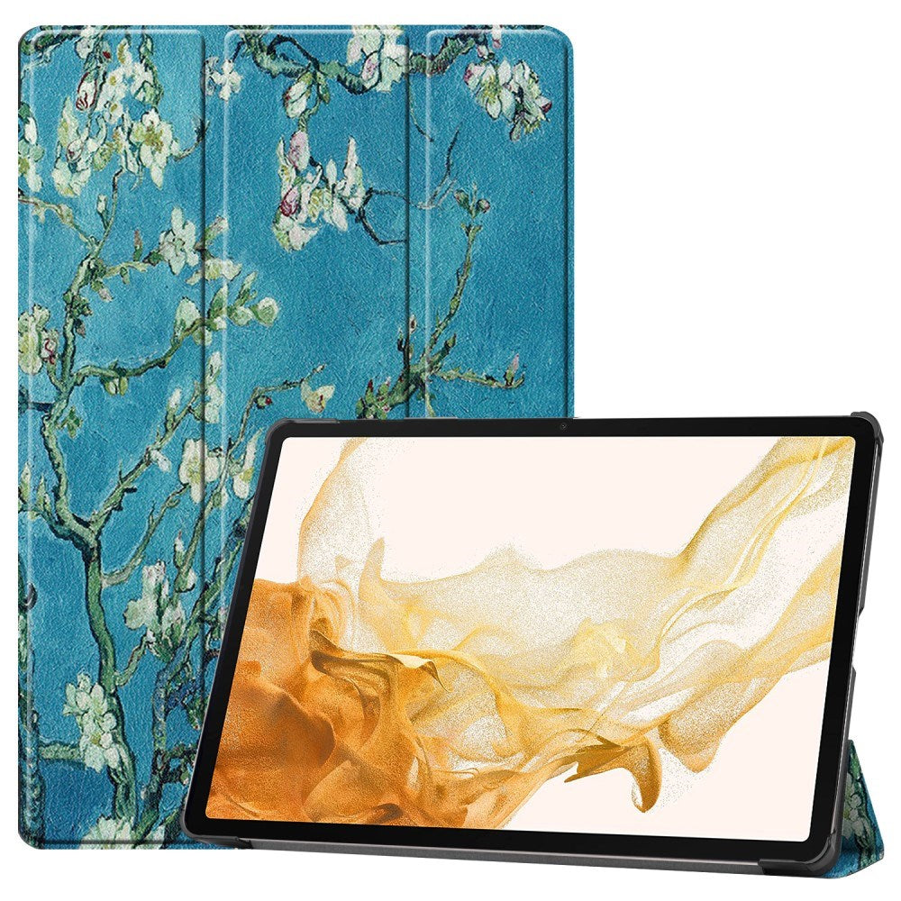 EIDERWOOD Samsung Galaxy Tab S10 Plus Vegansk Læder Cover - Mønster - Blomst