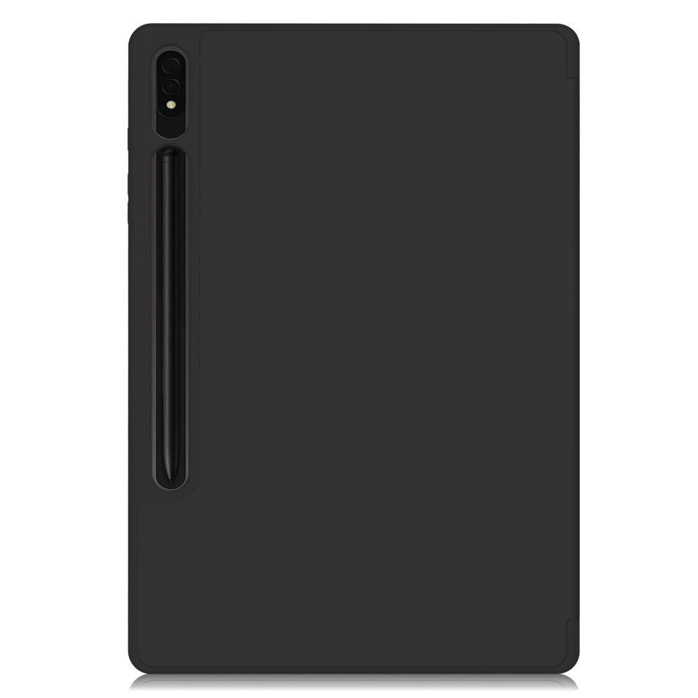 EIDERWOOD Samsung Galaxy Tab S10 Plus Cover - Vegansk Læder - Ståfunktion & Pen Holder - Sort