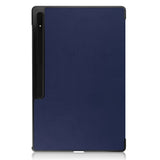 EIDERWOOD Samsung Galaxy Tab S10 Ultra Tri-Fold Læder Flip Cover m. Standerfunktion - Blå