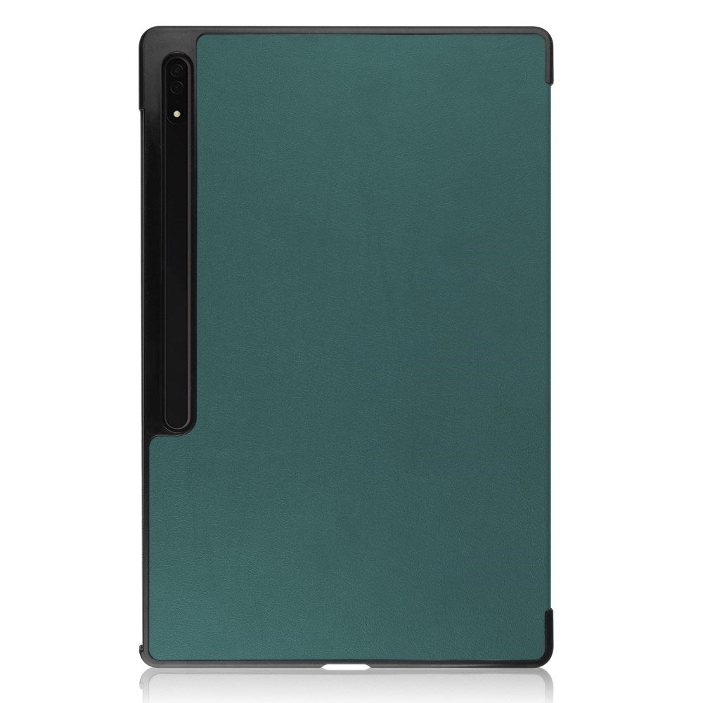 EIDERWOOD Samsung Galaxy Tab S10 Ultra Tri-Fold Læder Flip Cover m. Standerfunktion - Grøn